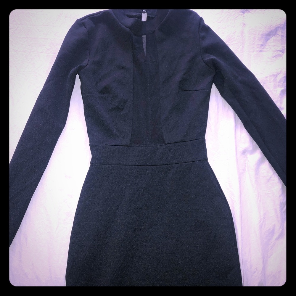 Black, Midi Dress